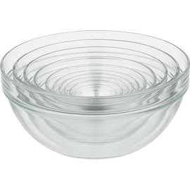 10 Piece 2.25 10.25 Inches Glass Nesting Bowl Set
